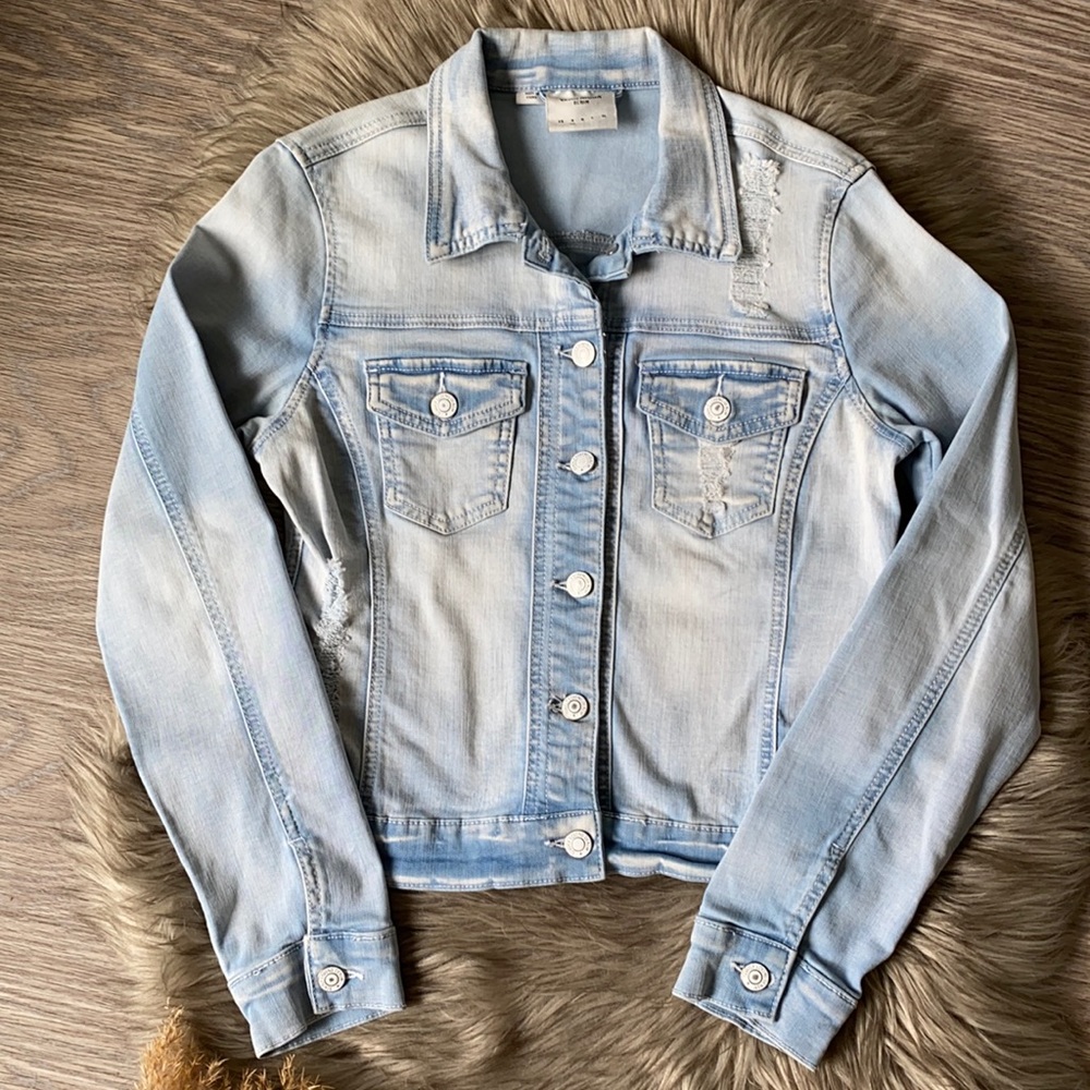 Vero Modo Ripped Denim Jean Jacket